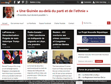 Tablet Screenshot of guinee-plurielle.com